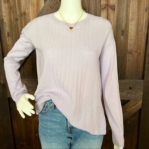 Autumn Cashmere Lightweight 100% Cashmere Lavender Sweater